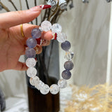 013 Brushed Blue Fluorite Bracelet – Calm Mind, Clear Energy, Pure Style