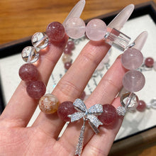 Load image into Gallery viewer, 007 Mo Pink &amp; Strawberry Quartz Crystal Bracelet | Love, Healing &amp; Soft Feminine Energy
