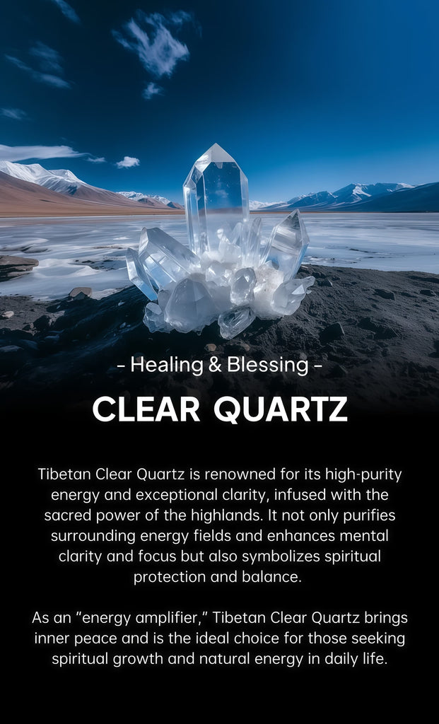 Tibetan Angel Quartz Crystal Healing Energy Protection