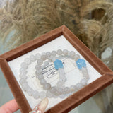 031 Lucky Aquamarine Crystal Bracelet | Natural Rabbit Fur Stone | Wealth & Love Energy