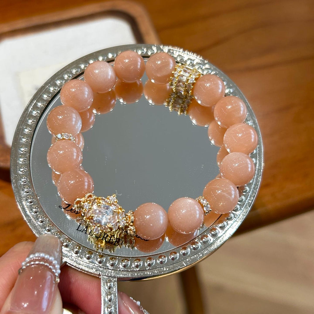 024 Orange Moonlight Crystal Bracelet Glow Up Your Energy & Style | Confidence & Creativity Boost