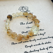 Load image into Gallery viewer, 014 Yellow Pagoda x Tiger Eye x Lemon Quartz | Wealth &amp; Confidence Energy Bracelet