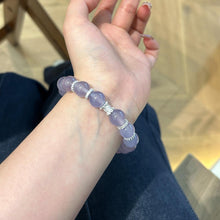 Load image into Gallery viewer, 022 Violet Crystal Bracelet Elegant Glow &amp; Energy Boost | Style Meets Spiritual Power