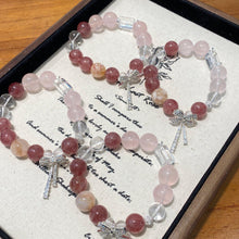 Load image into Gallery viewer, 007 Mo Pink &amp; Strawberry Quartz Crystal Bracelet | Love, Healing &amp; Soft Feminine Energy