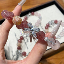 Load image into Gallery viewer, 007 Mo Pink &amp; Strawberry Quartz Crystal Bracelet | Love, Healing &amp; Soft Feminine Energy