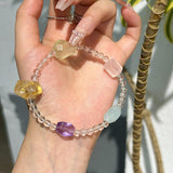 006 White Crystal Duobao Bracelet | Purify Energy & Attract All-Round Luck