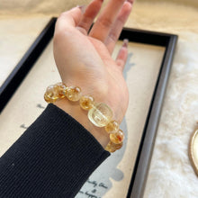 Load image into Gallery viewer, 014 Yellow Pagoda x Tiger Eye x Lemon Quartz | Wealth &amp; Confidence Energy Bracelet