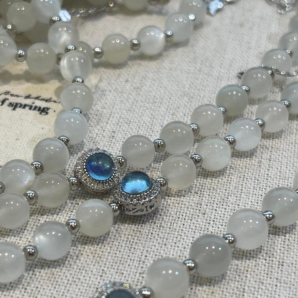 023 Moonlight Goddess | White Moonlight Bracelet for Inner Peace & Glow
